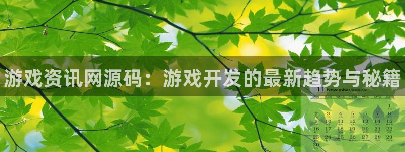 高德娱乐集团：游戏资讯网源码：游戏开发的最新趋势与秘籍